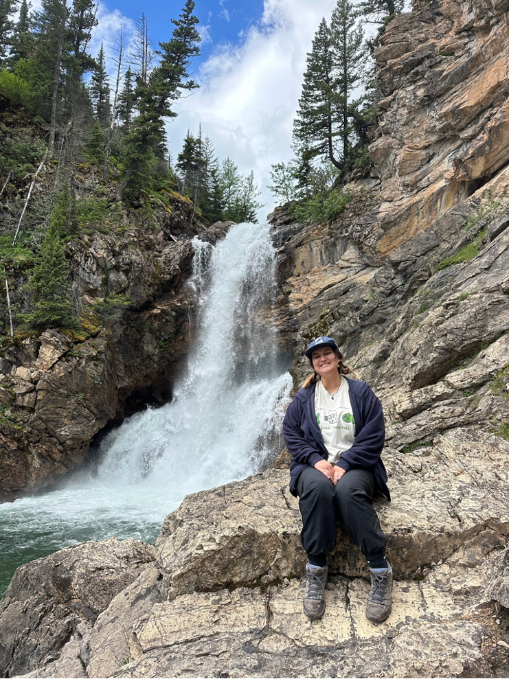 Soaking up the Running Eagle Falls in Two Medicine
