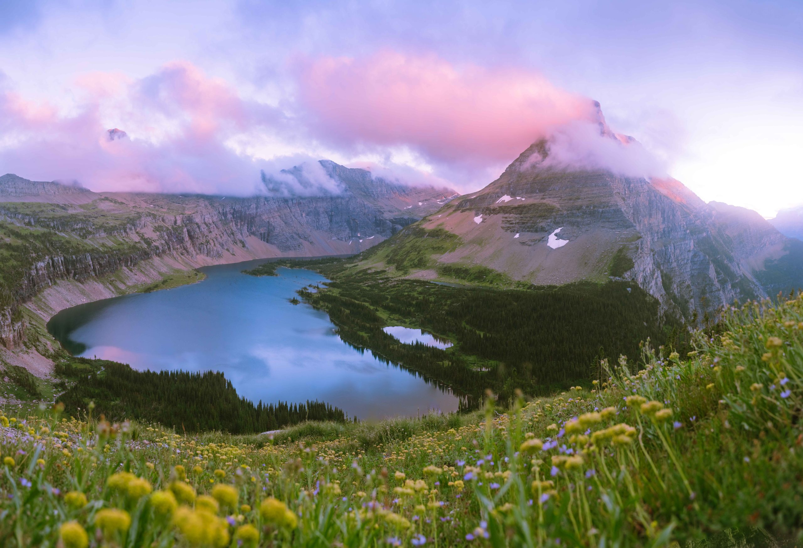 Sunset over Hidden Lake