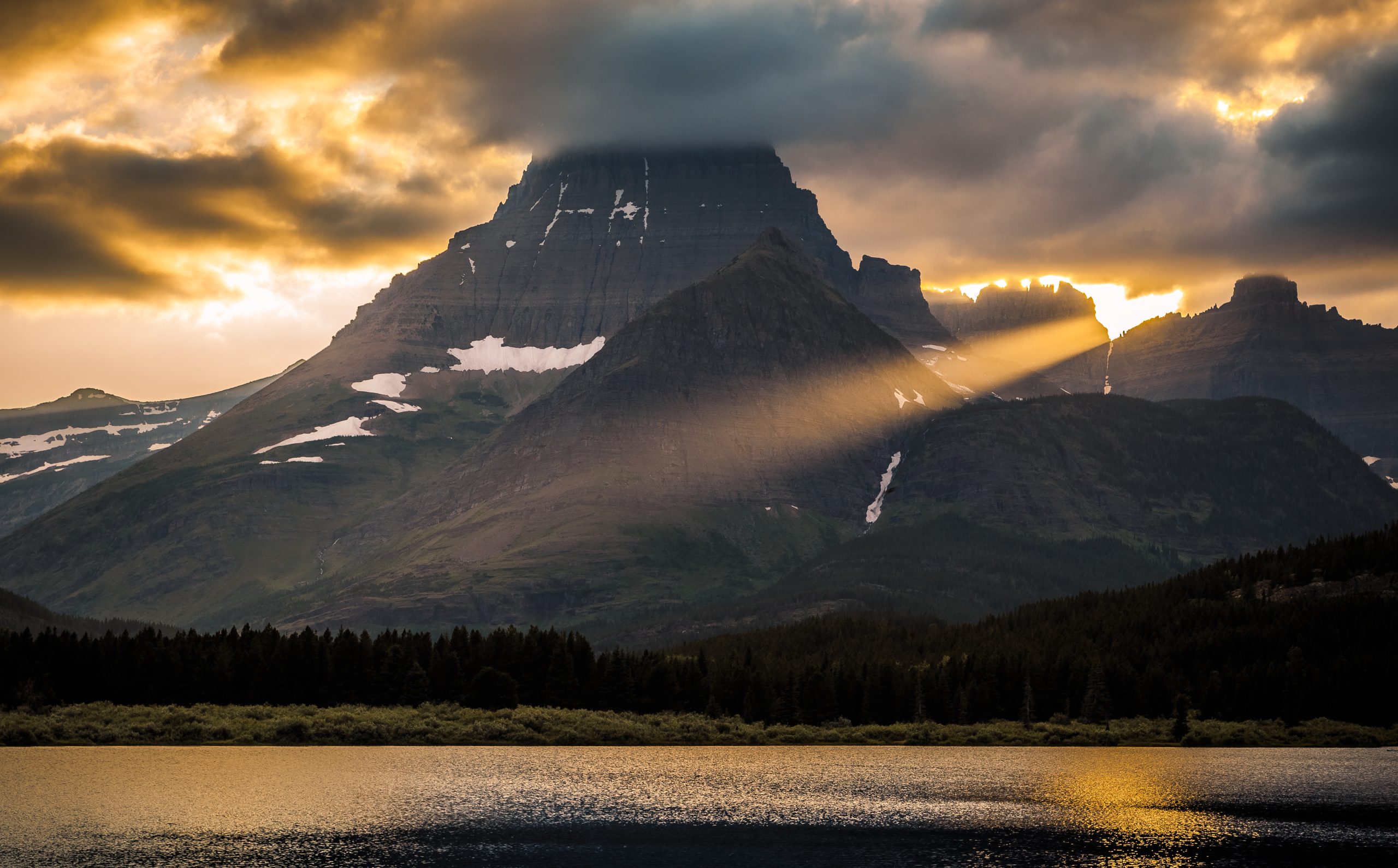 Clouds Rest and the Sun Sets on Grinnell Point.