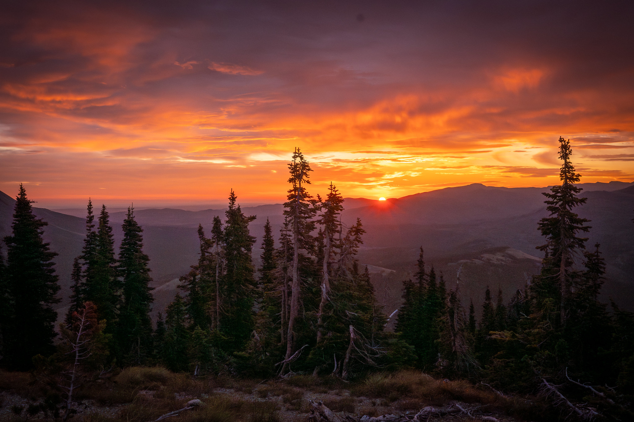 Sunrise in Glacier National Park